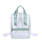 Waterproof PVC Backpack Purse with Clear Design, Durable and Stylish, Perfect for Travel, School, and Everyday Use School Bag Summer Waterproof PVC Beach Bag