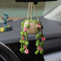Car plant pendant Car decoration Rearview mirror pendant Creative wool in the car