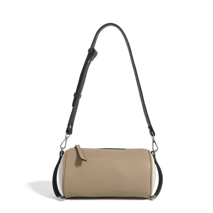 Women's bag simple texture underarm bag, fashionable versatile shoulder crossbody bag, small cylinder bag