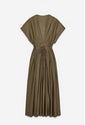 Summer women's solid color waist dress temperament commuter slim dress