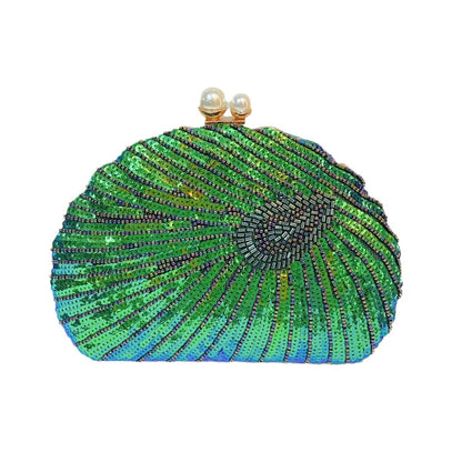Elegant Retro Craft Beaded Evening Bag – Stylish Clutch Purse for Prom, Party, and Special Occasions