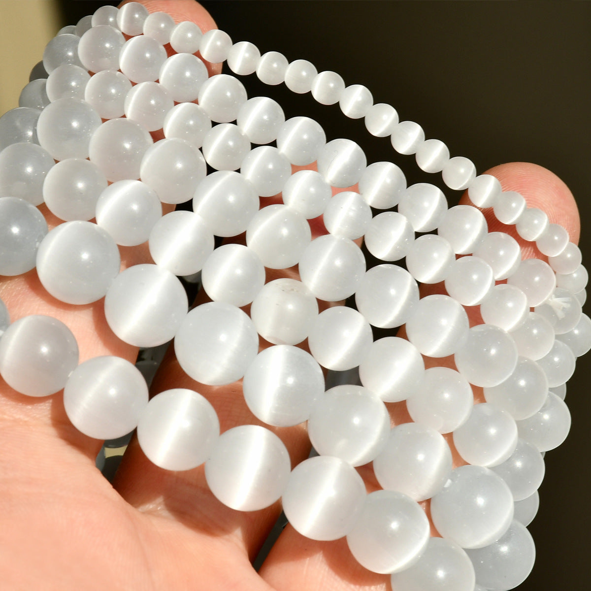 Round Natural Bead Stone Opal Bracelet