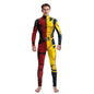 onepiece Halloween movie cos suit Deadpool 3 Wolverine costume playing suit printed jumpsuit