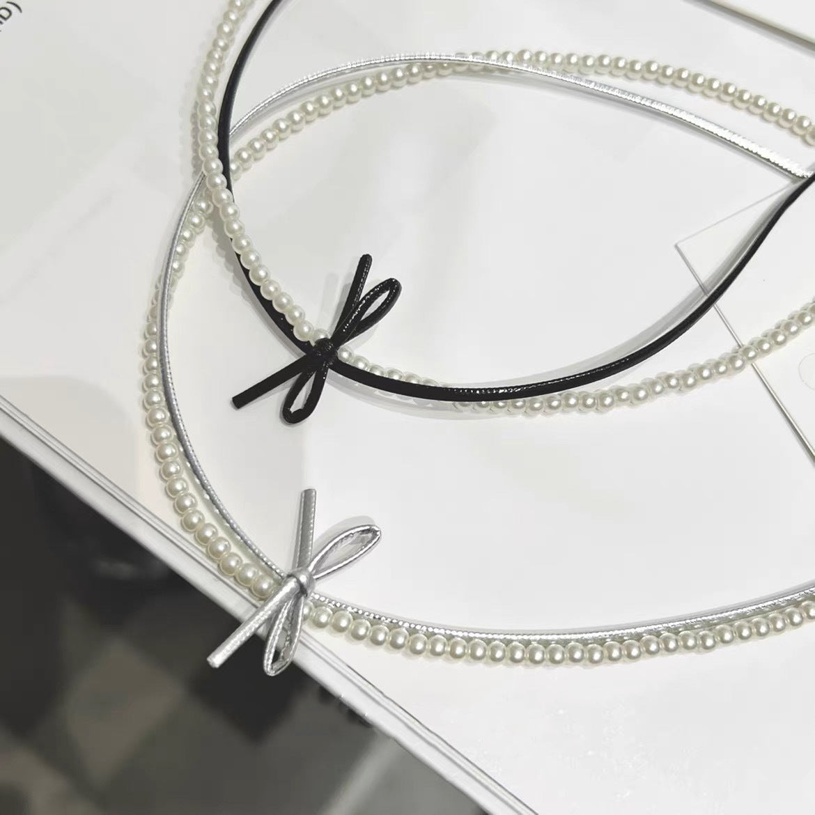 Fashion Beaded BowKnot Necklace