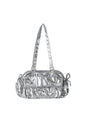 Small shoulder bag for women, pleated nylon shoulder bag, baguette bag, fashionable large capacity shoulder bag for women hobo