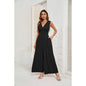 Sleeveless Jumpsuit High Waist Slim Straight Leg Wide