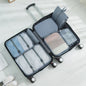 7Pcs a set of large-capacity travel bags, tote wet and dry separation fitness bags, suitcase seven-piece storage set, travel bag organizer