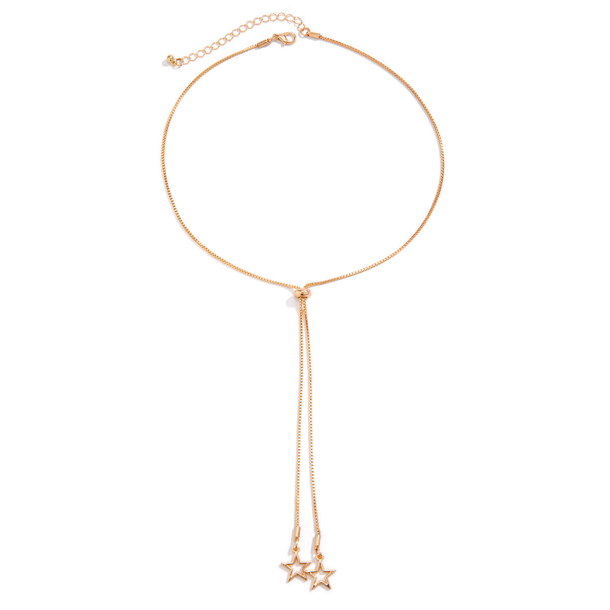 Retro Thin Chain Pull Sweater Chain Necklace