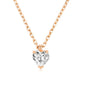 Single Zircon Pendant Necklace