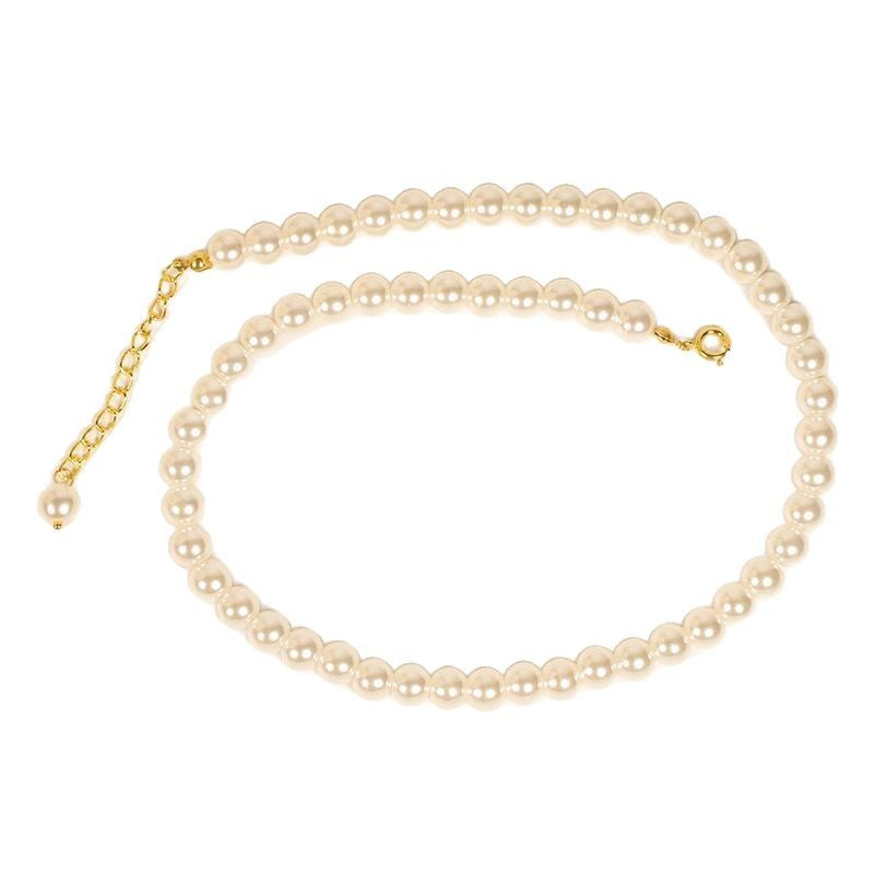 Glass Pearl Necklace Jewelry Summer Choker Jewelry