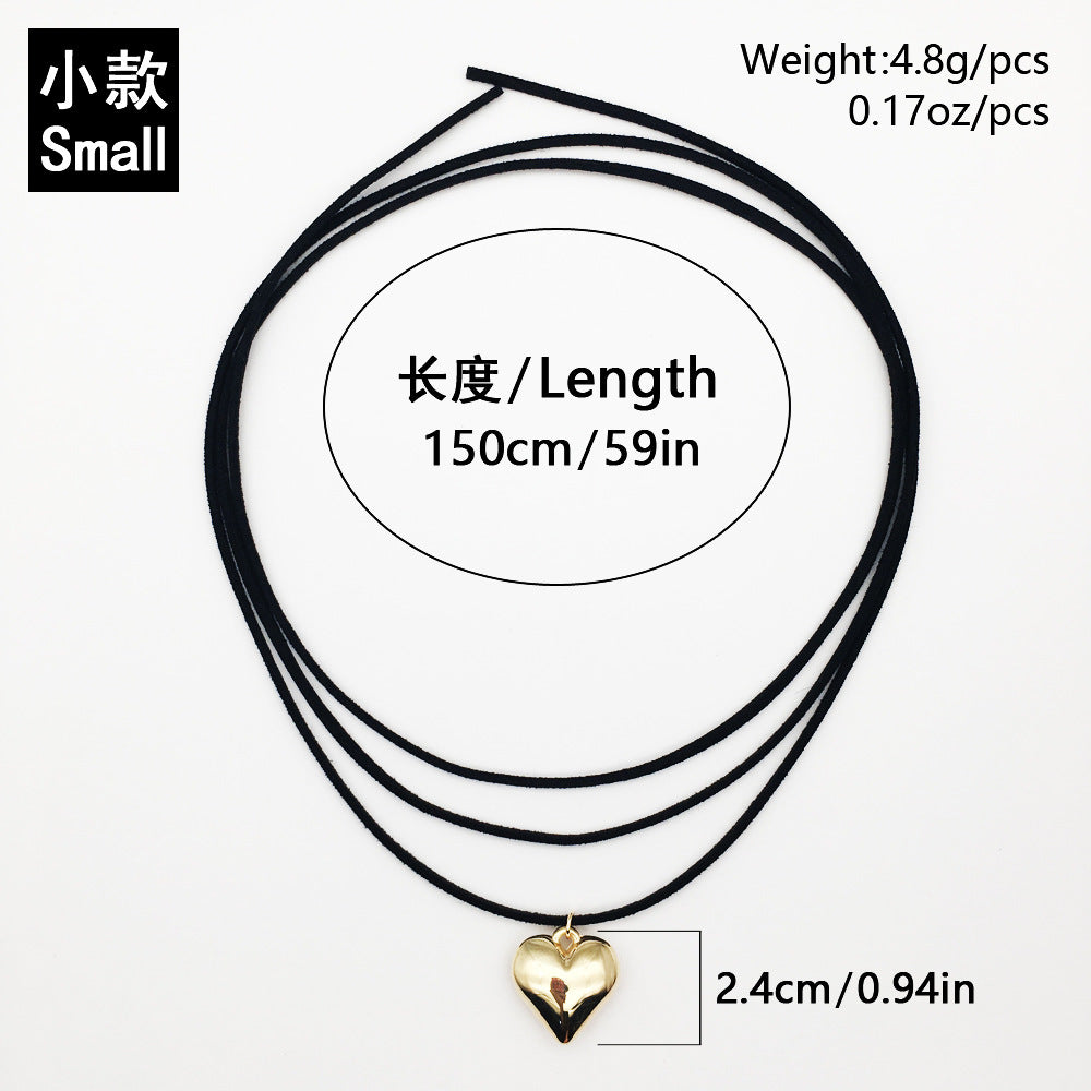 Fashion Big Love Heart Pendant Necklace for Women