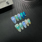 Original Sea Jellyfish Hand Painted Series HandmadePress on Nails Factory Wholesale