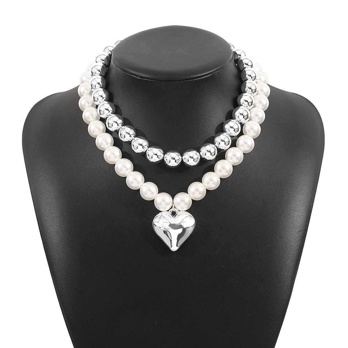 Multi-Layer Round Bead Chunky Necklace
