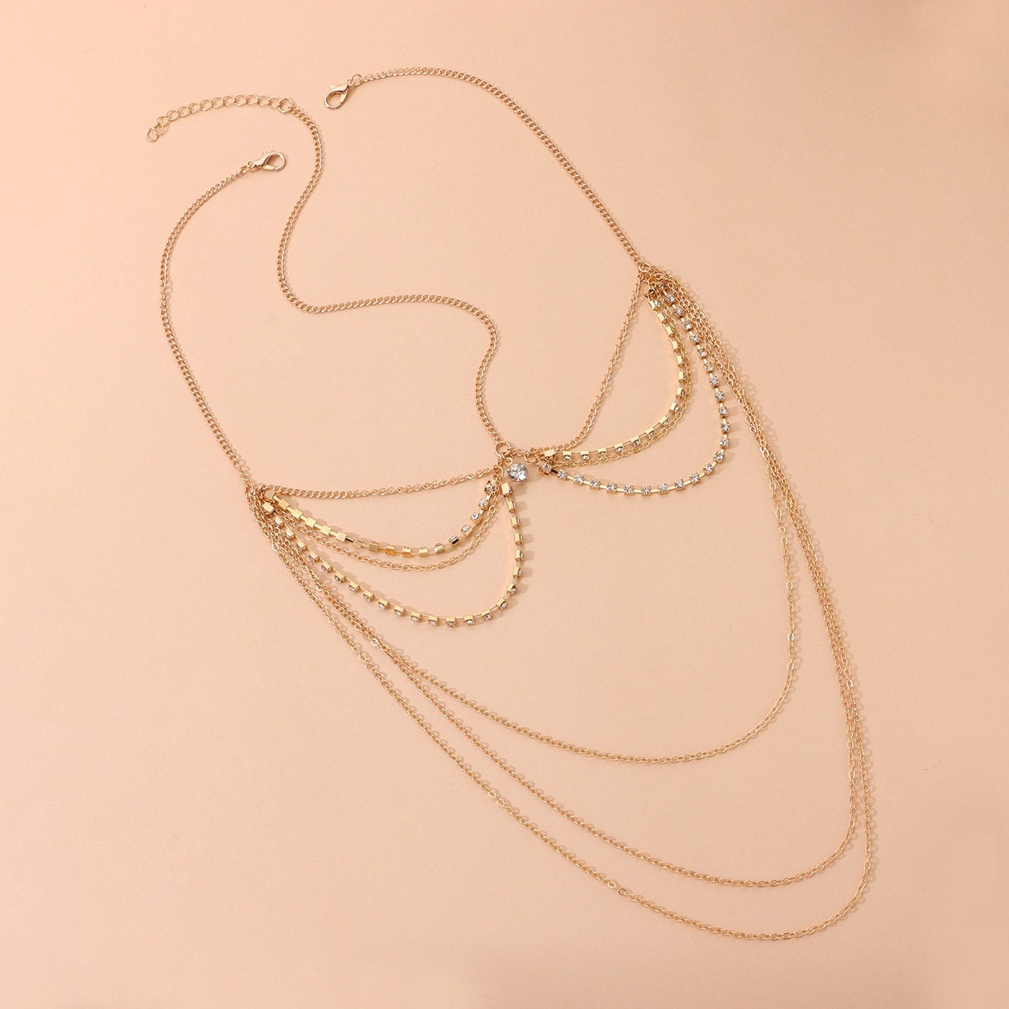 Head Jewelry Chain Rhinestone Headdress