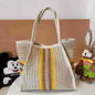 Women’s Beach Vacation Shoulder Bag – Large Woven Tote, Commuter-Ready Straw Purse