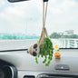 Car plant pendant Car decoration Rearview mirror pendant Creative wool in the car