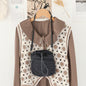 Versatile Drawstring Bucket Bag for Women - Casual Nylon Shopping Small Crossbody Mobile Phone Bag