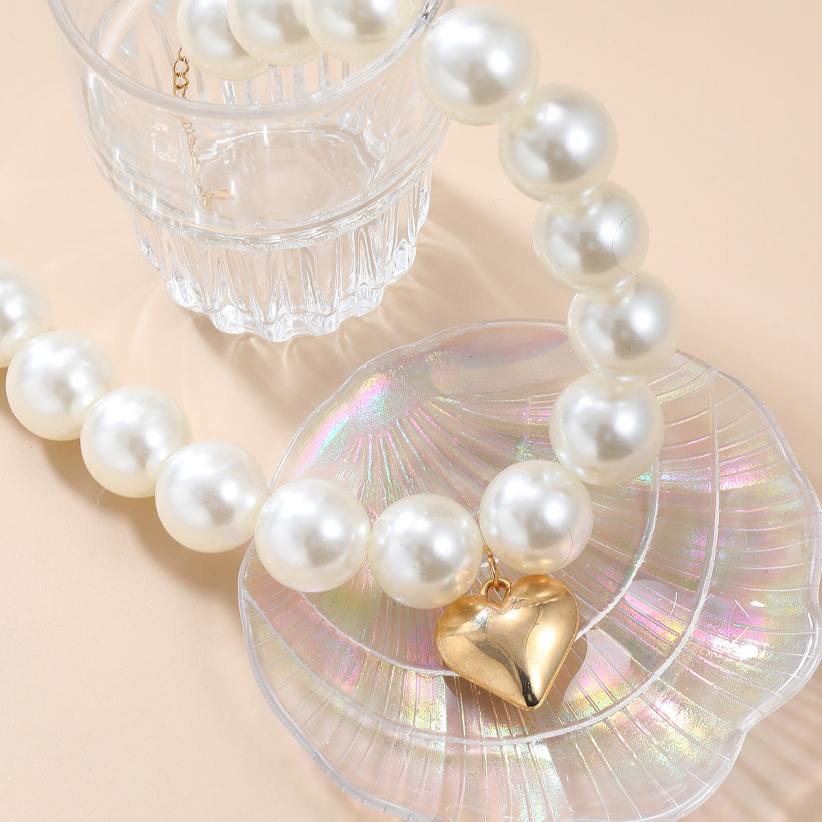 Exaggerated Large Beads Fashion Short Necklaces