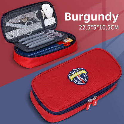 Large capacity multi-layer pencil case, primary school children's stationery box, pencil case, stationery storage bag