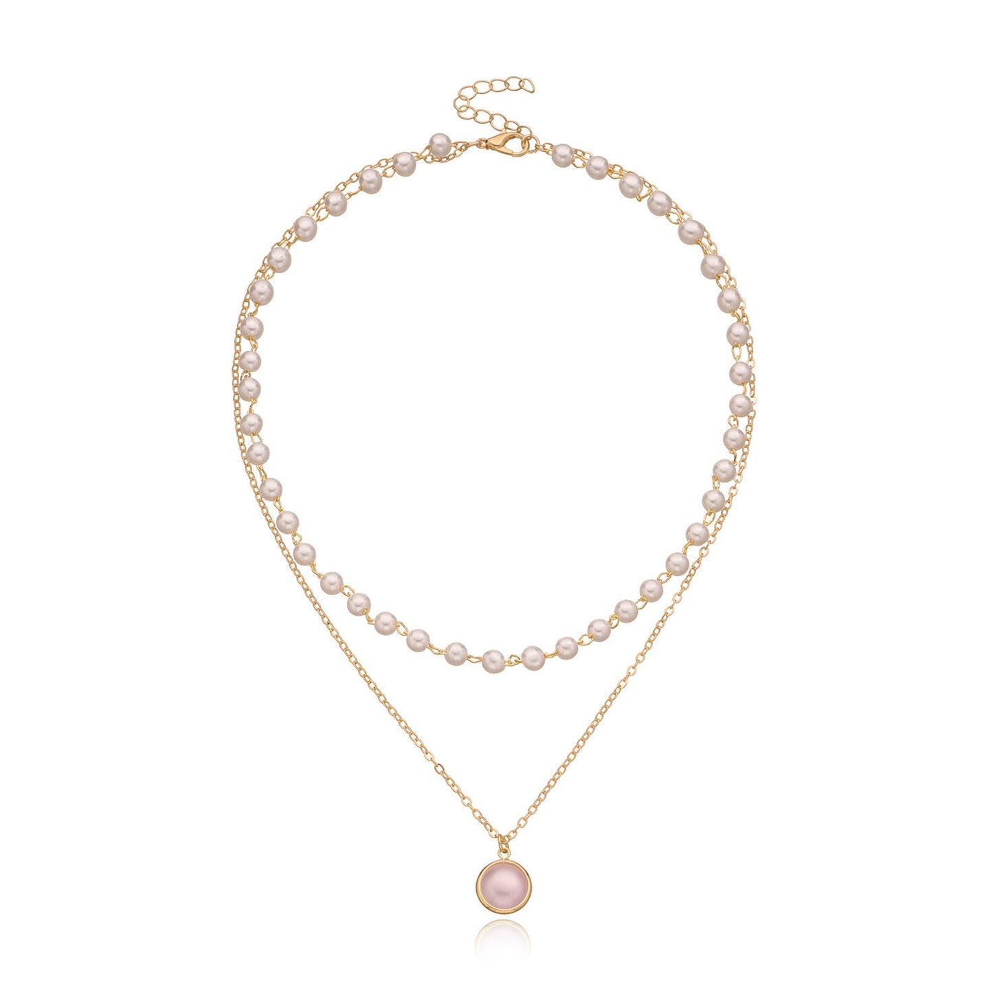 Chain Pearl Choker Necklace