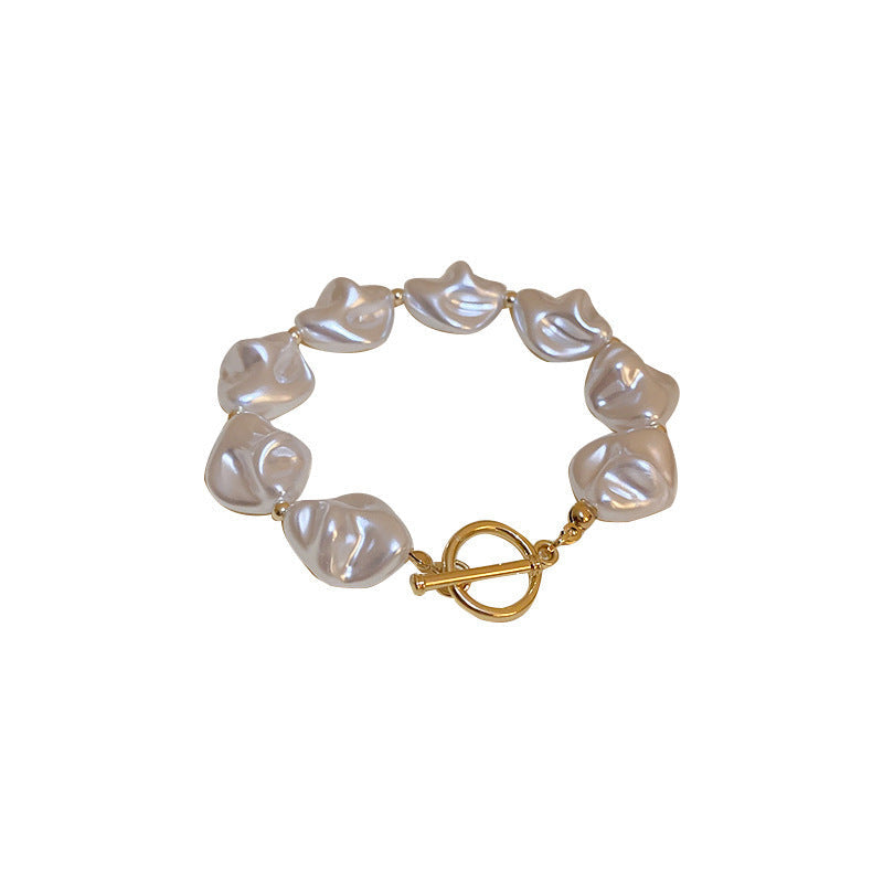 Exaggerate Baroque Pearl Necklace Irregular Pearl