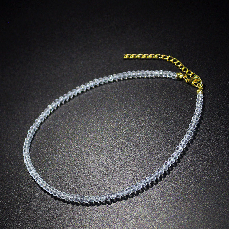 Simple Black Beads Short Necklace