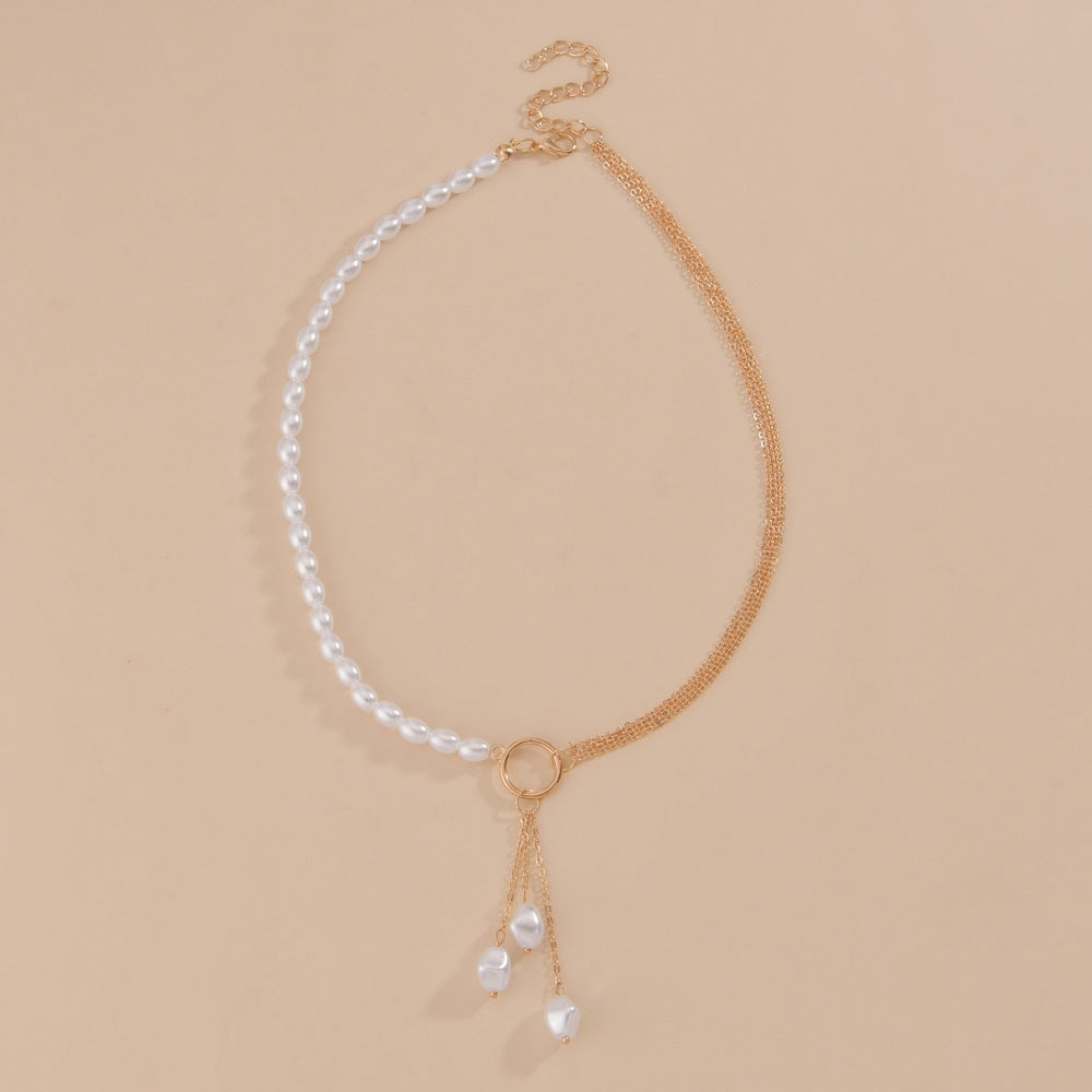 Baroque Irregular Pearl Pendant Necklace