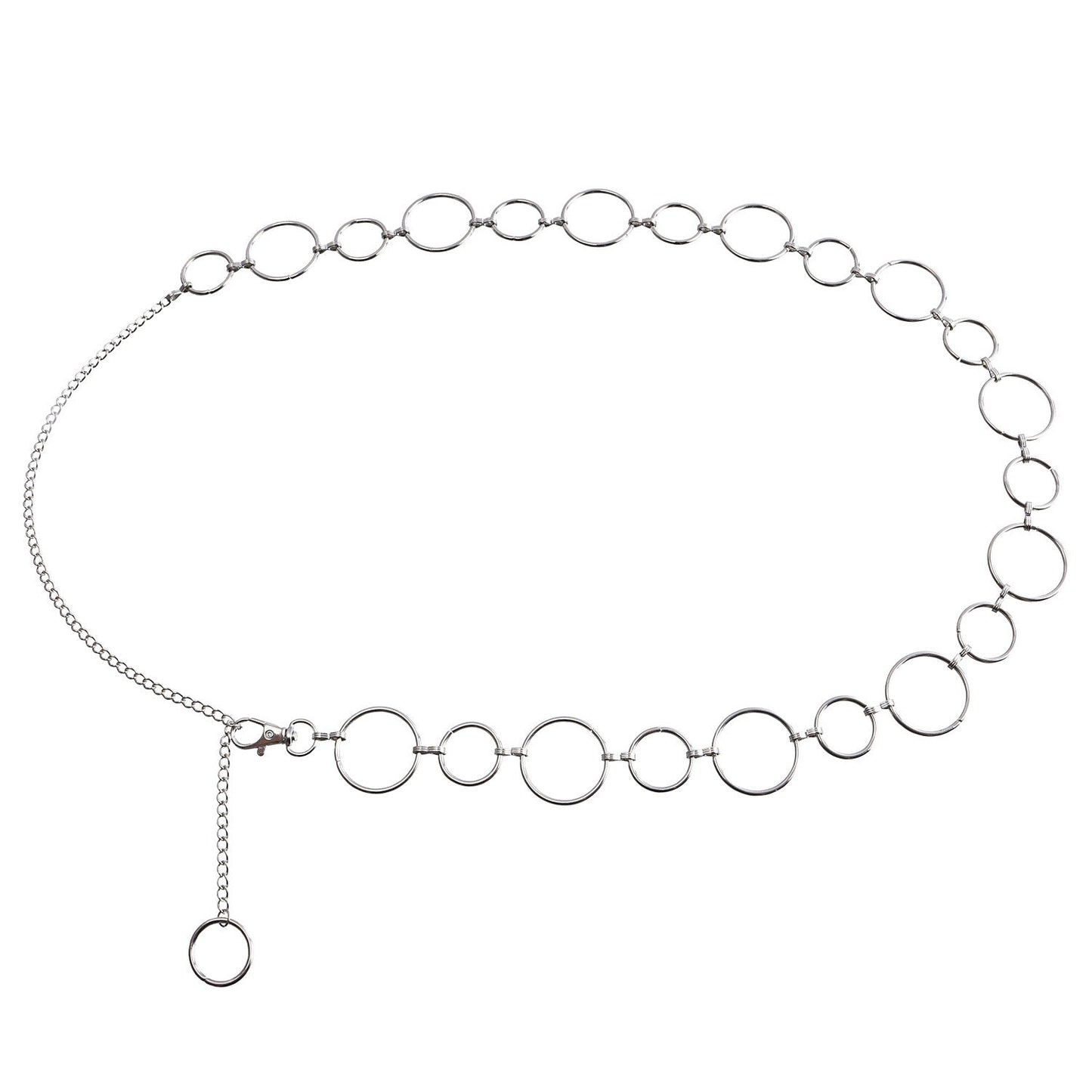 Double Hollow Metal Heart Waist Chain Women