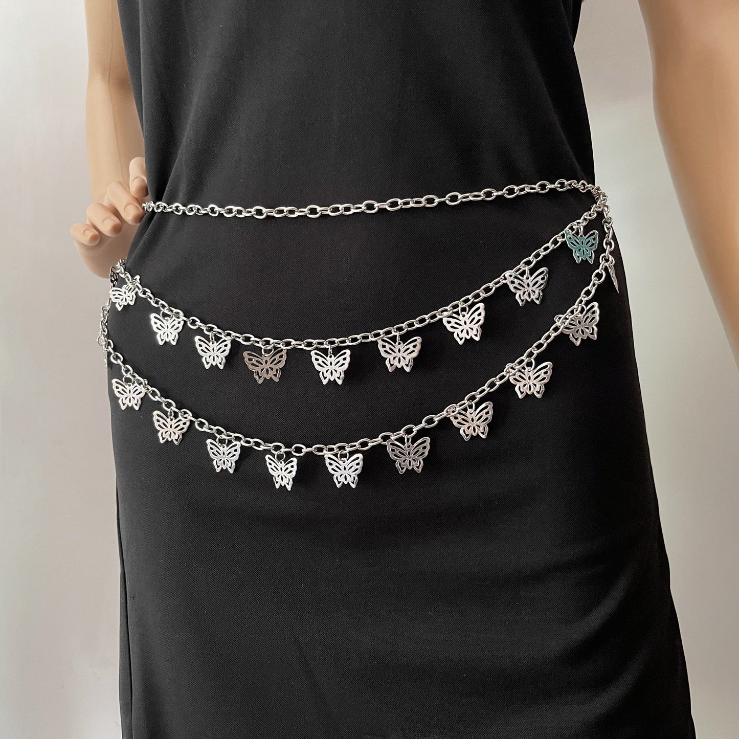 Retro Fashion Butterfly Pendant Multi-layer Trouser Chain