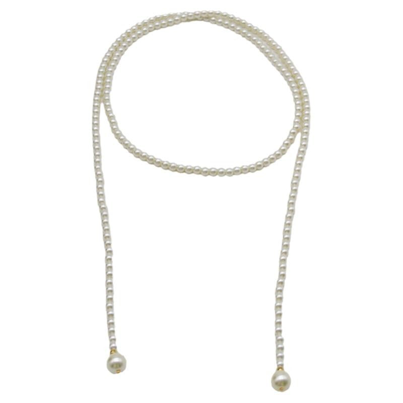 Long Multi-layer Pearl Sweater Chain Necklace