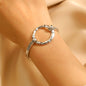 Exaggerated Alloy Round Square Geometric Electroplated Bracelet Fashion Minimalist