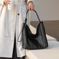 Real Leather Women Shoulder Purse, Sheepskin Shoulder Bag, Armpit Hobo Bag, Tote Bag Leather Retro, Shoulder Commuter Bag