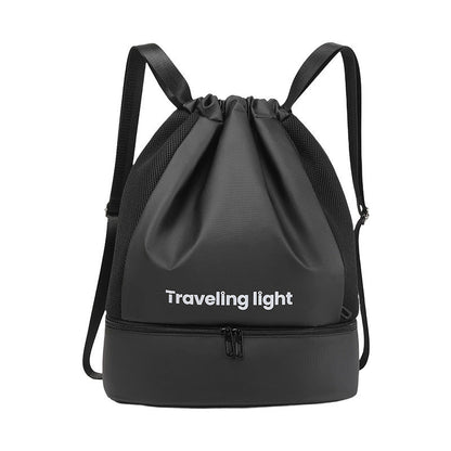 Sports fitness backpack, wet and dry separation swimming backpack purse, short trip waterproof portable backpack