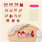 Christmas wear armor 3D three-dimensional elk Christmas tree almond high-quality nail art piece wear nail pure handmade