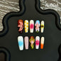 Exaggerated niche abstract handcrafted design HandmadePress on Nails
