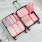 7Pcs a set of large-capacity travel bags, tote wet and dry separation fitness bags, suitcase seven-piece storage set, travel bag organizer