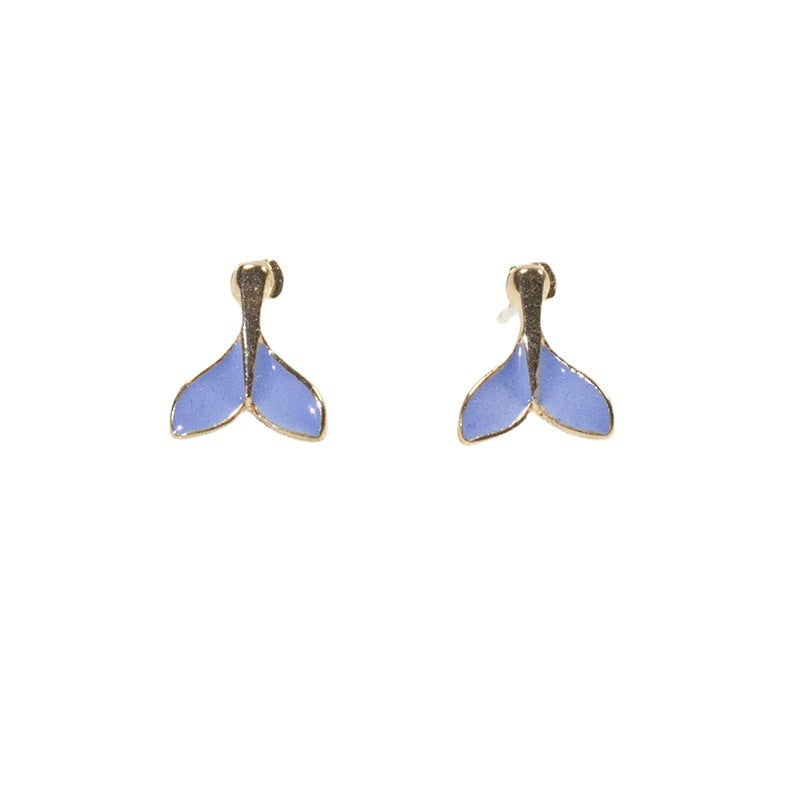 Fashion Small Fishtail Stud Earrings