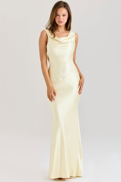 Spring Summer Bodycon Silk Dress Casual Party Slit Dress