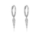 Flash Diamond Triangle Cone Earrings - Punk Style Women's Earrings