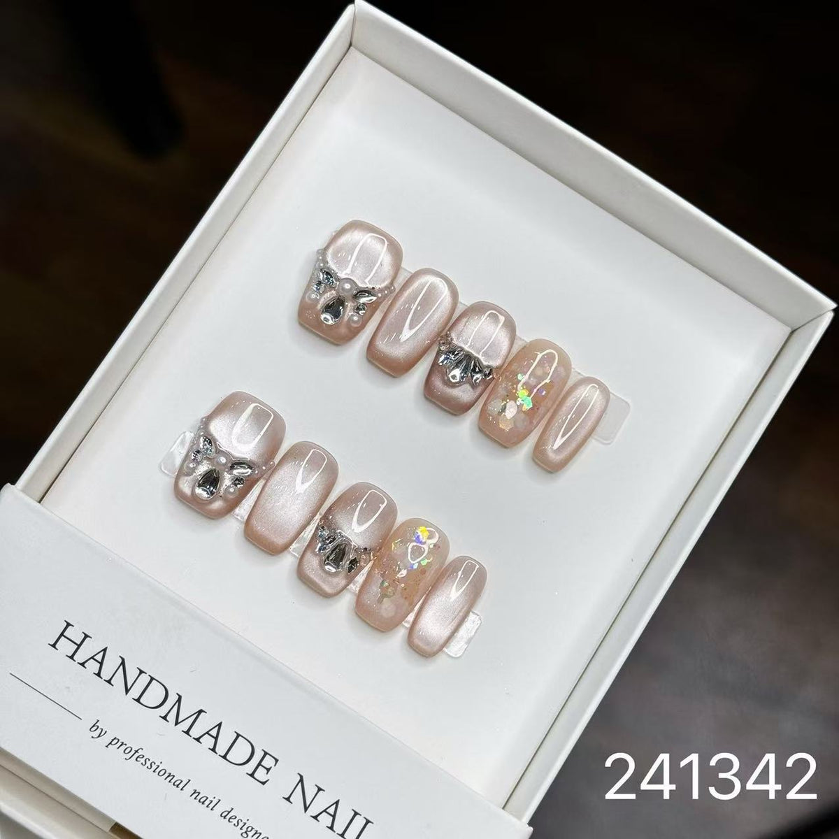 1028- Handmade press on nails fake nails removable