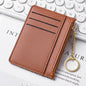 Ultra-thin new card bag for women, small and simple multi-card zipper change bag, large-capacity ID card holder, card holder.