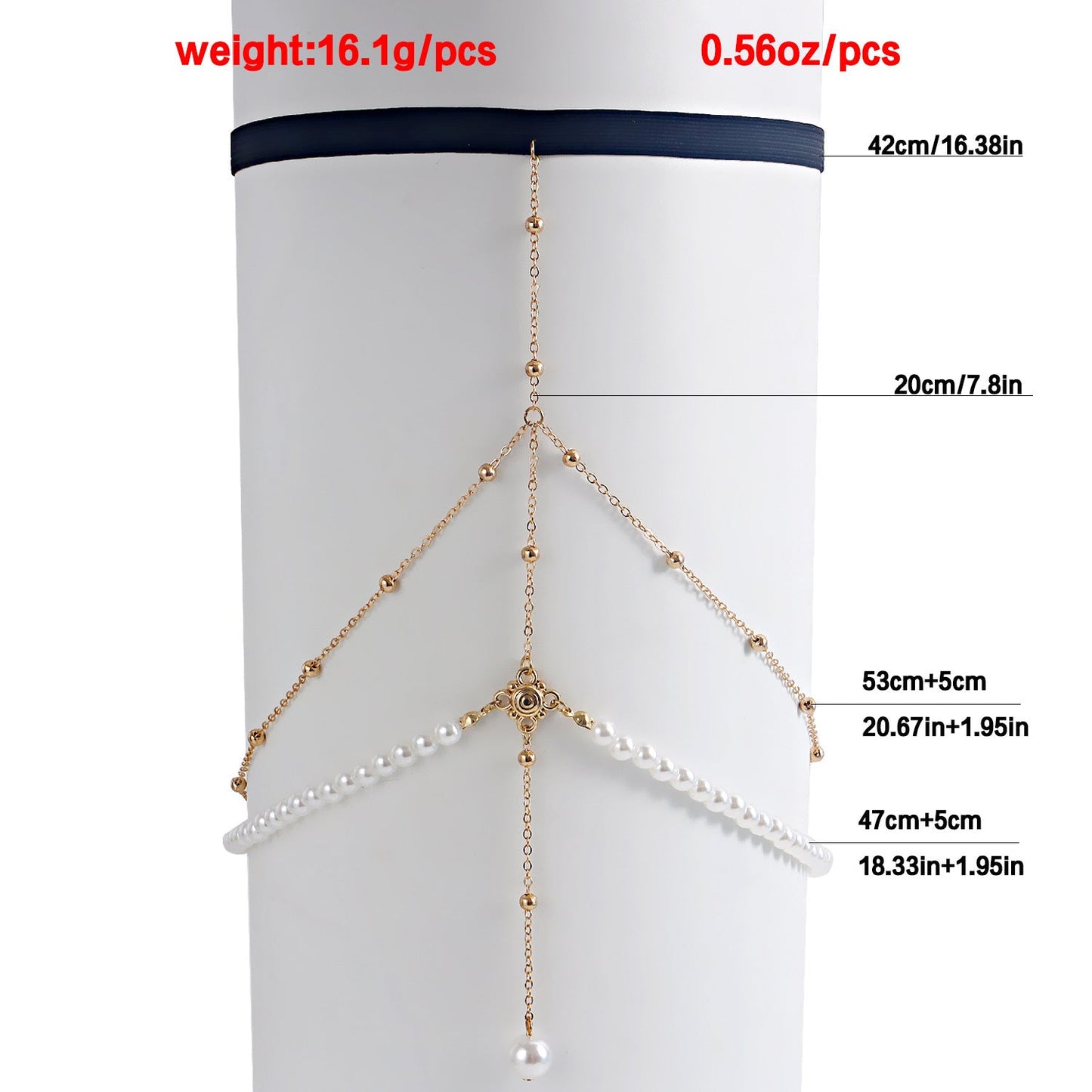 Multi-Layer Pearl Chain Leg Chain