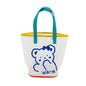Frosted translucent PVC jelly bag, portable large-capacity beach bag, swimming bag,