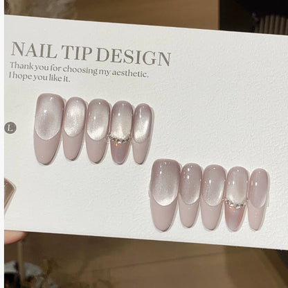 1034- Handmade press on nails fake nails removable