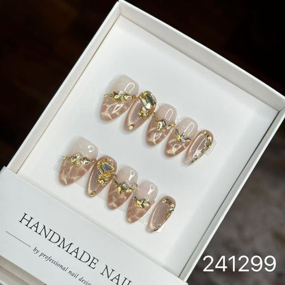 1028- Handmade press on nails fake nails removable