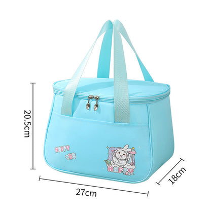 Cute lunch bag, lunch box bag waterproof, student lunch bag, cartoon picnic camping thermal insulation bag