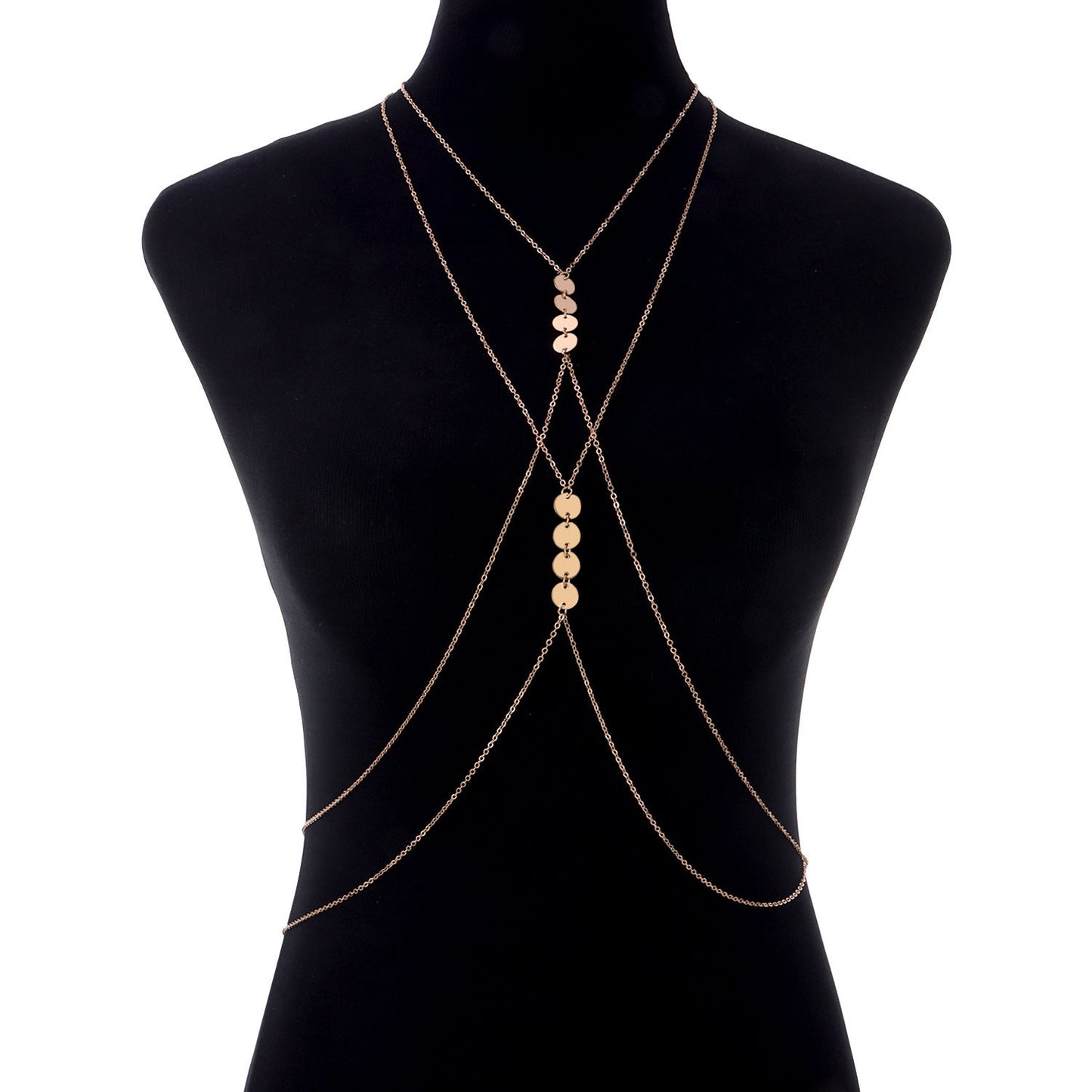 Body Jewelry Sexy Women Round Sequin Body Chain