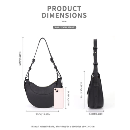 Half moon bag, adjustable shoulder strap crossbody shoulder bag for women, crescent bag, triple use shoulder bag, hobo bag for women,