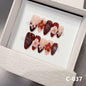 HandmadePress on Nails Flower 3D Smudge Handmade Press on Nails Ladies Wear