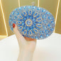 Clutch Purses for Women Evening Bag Nude Purse Luxury Handbag Bride Wallet Glitter Multicolor Rhinestone Bags